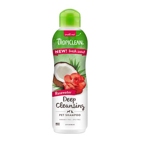 TropiClean Shampoo Rosewater Deep Cleansing 592mL