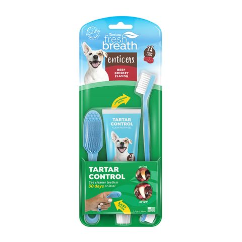 Tropiclean Fresh Breath Oral Care Kit for Dogs