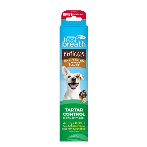 TropiClean Fresh Breath Enticers Peanut Butter & Honey Gel 59mL