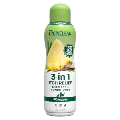 Tropiclean Pineapple 3-In-1 Itch Relief Pet Shampoo & Conditioner 591ml