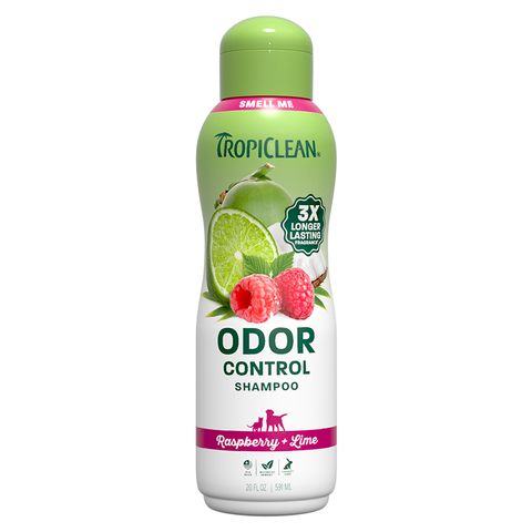 Tropiclean Raspberry + Lime Odor Control Pet Shampoo 591ml