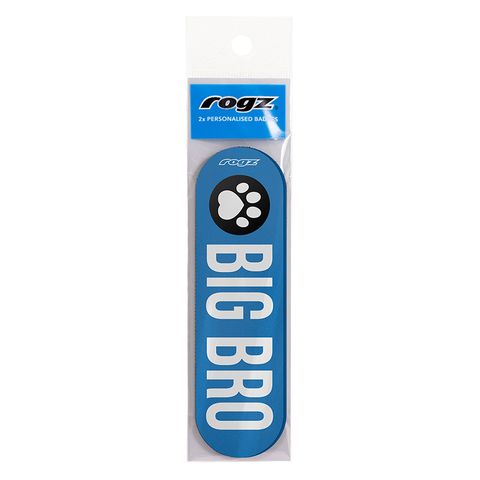 Rogz Personalised Pre-Made Badge Big Bro Lge