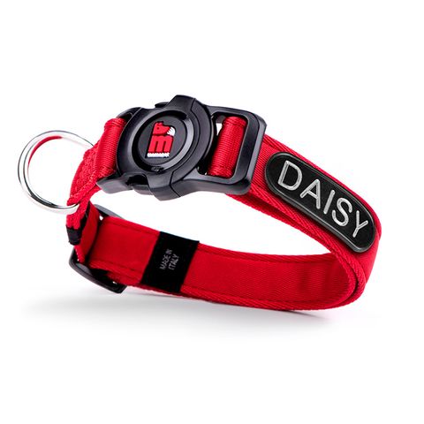 My Family MemoPet ID Collar Red Lge