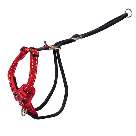 Rogz Control Stop Pull Harness Red Lge