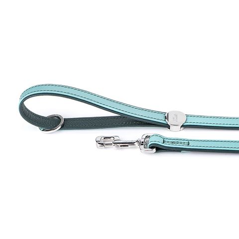 My Family Leather Firenze Leash Light Green 1.1m Long