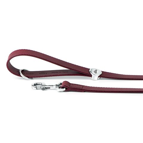 My Family Leather Monza Leash Red 1.8m Long