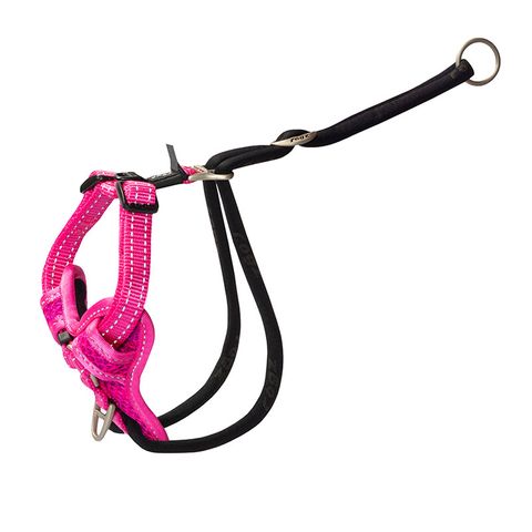 Rogz Control Stop Pull Harness Pink Med