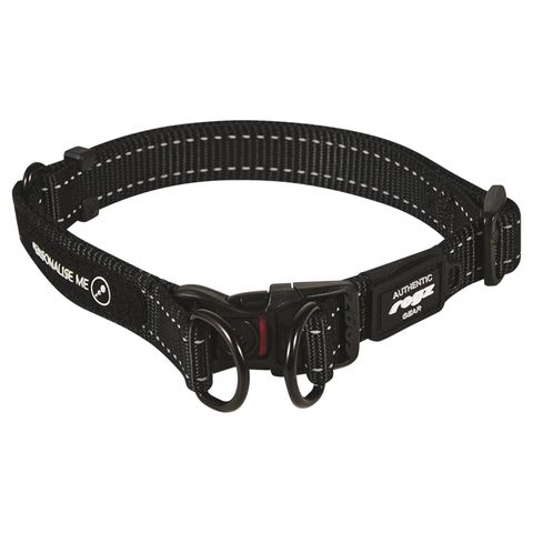 Rogz Utility TwinLoc Collar Black Lge