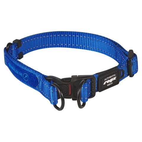 Rogz Utility TwinLoc Collar Blue Lge