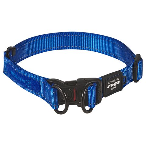 Rogz Utility TwinLoc Collar Blue Xlge
