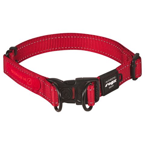 Rogz Utility TwinLoc Collar Red Xlge