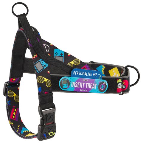 Rogz Fusion LetzGo Harness 90's Nostalgia Med