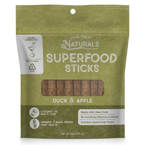 Dog Treat Naturals Duck and Apple Superfood Sticks 170g