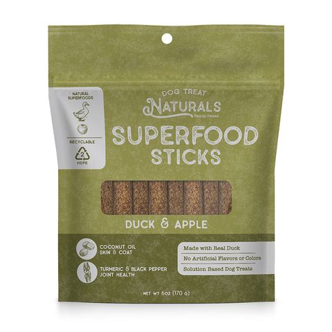 Dog Treat Naturals Duck and Apple Superfood Sticks 283g