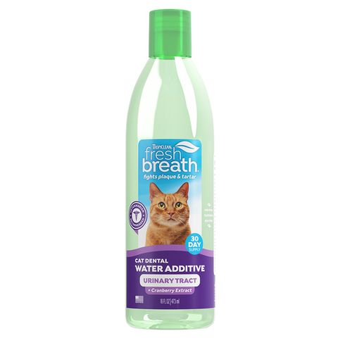 TropiClean Fresh Breath Dental Water Additive plus Urinary Tract Support for Cats 473mL