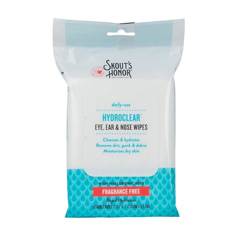 Skouts Honor HydroClear Eye Ear & Nose Wipes 50pk