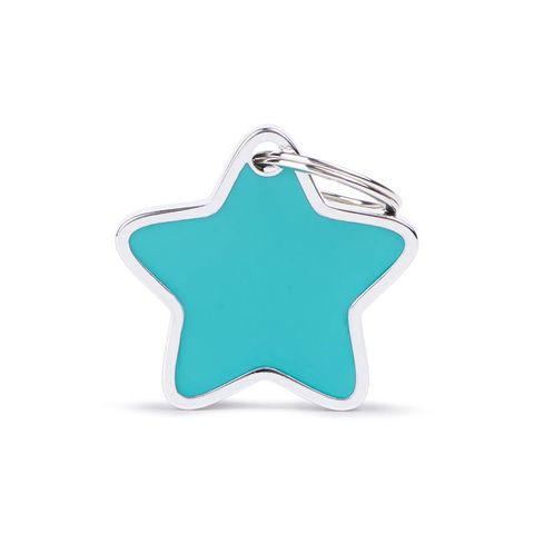 My Family Charm Large Turquoise Star