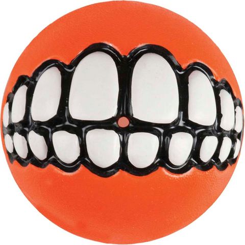 Rogz Grinz Ball Orange Med 64mm
