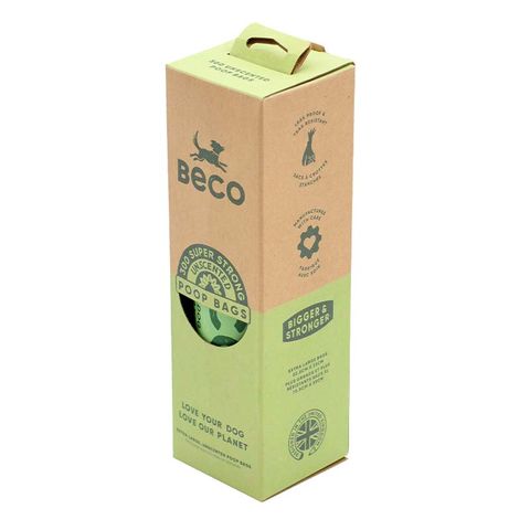 Beco Poop Bags Unscented Grab-and-Go single roll 300pk