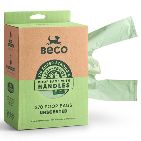 Beco Poop Bags Unscented with Handles 270pk