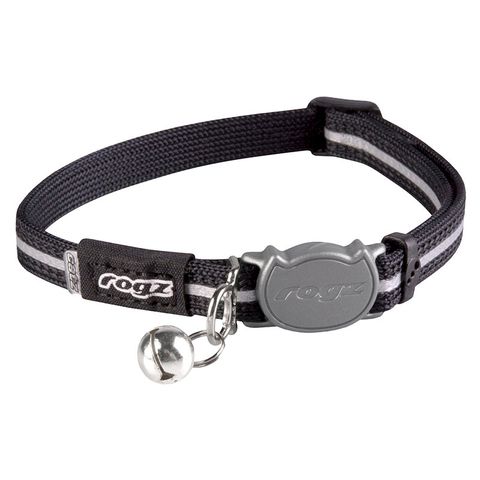 Rogz Alleycat Safeloc Collar Black 11mm