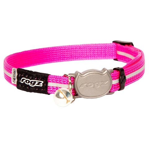 Rogz Alleycat Safeloc Collar Pink 11mm