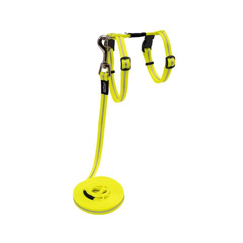 Rogz AlleyCat Control Harness and Lead Yellow Sml