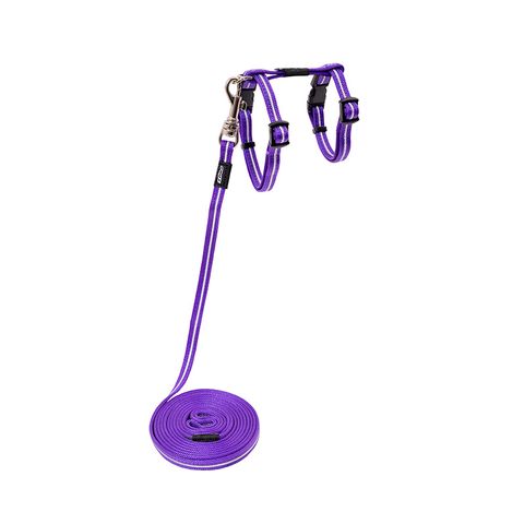 Rogz AlleyCat Control Harness and Lead Purple Xsml
