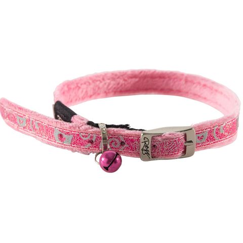Rogz Sparklecat Pin Buckle Collar Pink 11mm