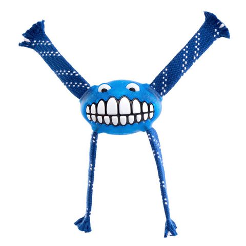 Rogz Flossy Grinz Dental Toy Blue Med