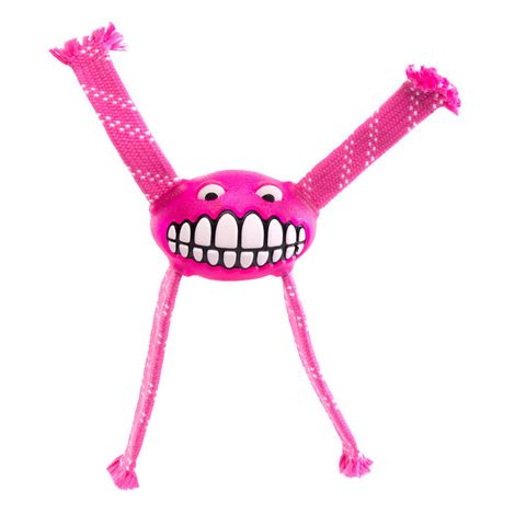 Rogz Flossy Grinz Dental Toy Pink Med