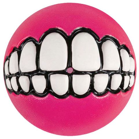 Rogz Grinz Fetch Ball Pink Sml