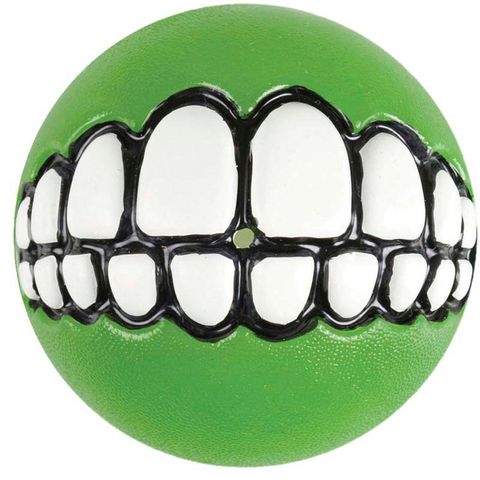 Rogz Grinz Fetch Ball Lime Sml