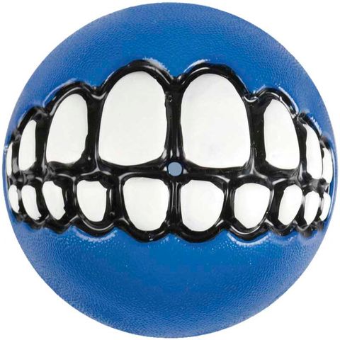 Rogz Grinz Fetch Ball Blue Med