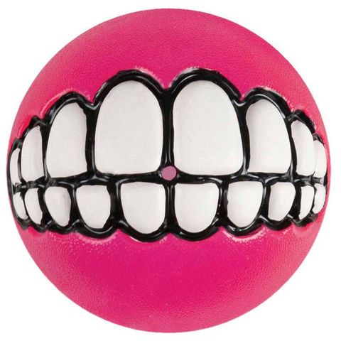 Rogz Grinz Fetch Ball Pink Lge