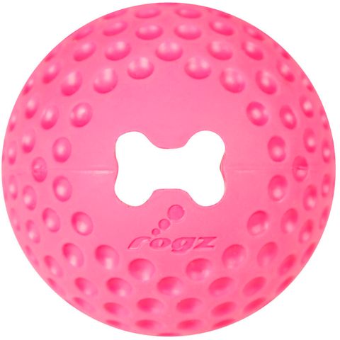 Rogz Gumz Ball Pink Lge