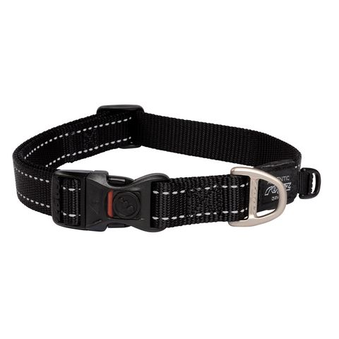 Rogz Utility Classic Collar Black Lge