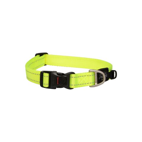 Rogz Utility Classic Collar Dayglo Yellow Lge