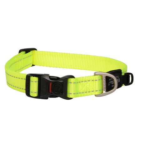 Rogz Utility Classic Collar Dayglo Yellow Lge