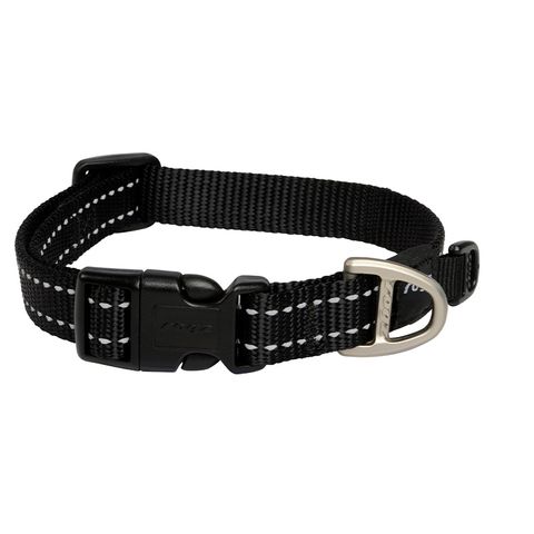 Rogz Utility Classic Collar Black Med