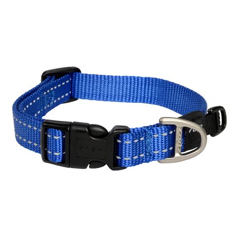 Rogz Utility Classic Collar Blue Med