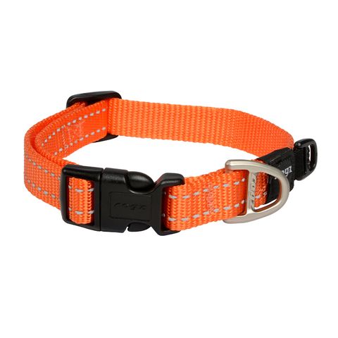 Rogz Utility Classic Collar Orange Med