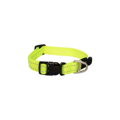 Rogz Utility Classic Collar Dayglo Yellow Med