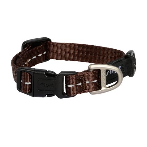 Rogz Utility Classic Collar Brown XSml