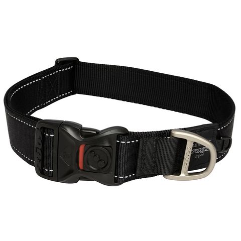 Rogz Utility Classic Collar Black Xxlge