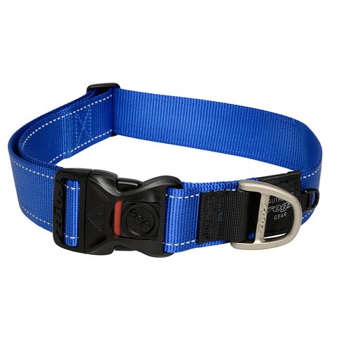 Rogz Utility Classic Collar Blue Xxlge