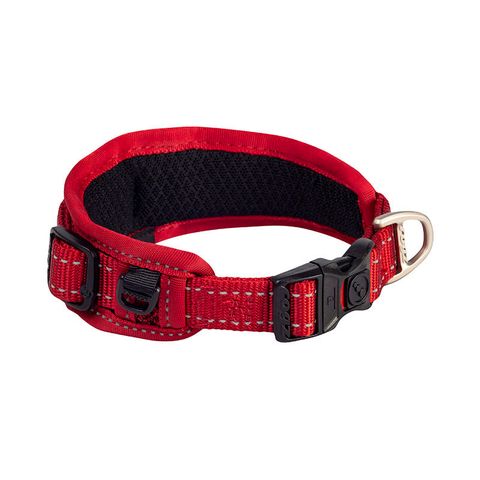 Rogz Utility Classic Padded Collar Red Lge