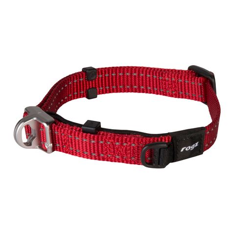 Rogz Utility Safety Collar Red Med