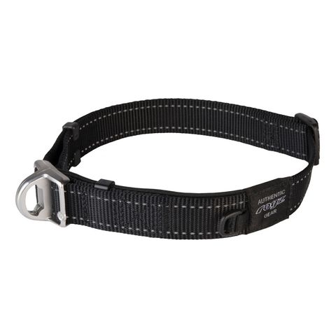 Rogz Utility Safety Collar Black Xlge