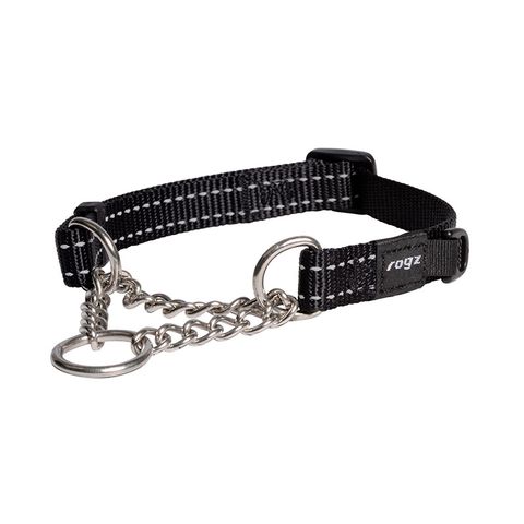 Rogz Utility Control Collar Chain Black Med